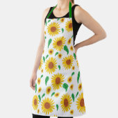 Abstracte zonnebloem schort (Insitu)
