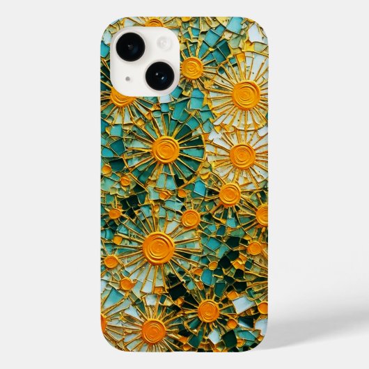 Abstracte Zonnebloemen 102 Case-Mate iPhone Case (Achterkant)