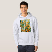 Abstracte Zonnebloemen 102 Hoodie (Voorkant volledig)