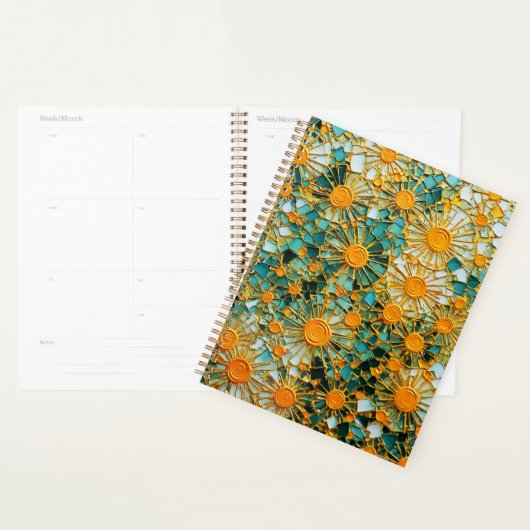 Abstracte Zonnebloemen 102 Planner (Display)