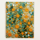 Abstracte Zonnebloemen 102 Planner (Voorkant)