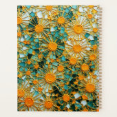 Abstracte Zonnebloemen 102 Planner (Achterkant)