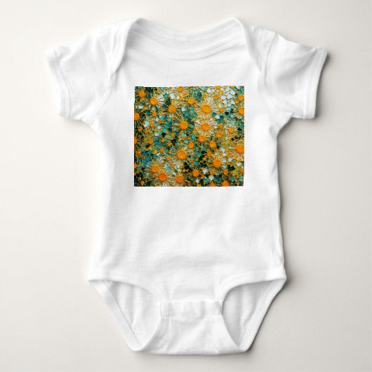 Abstracte Zonnebloemen 102 Romper (Voorkant)
