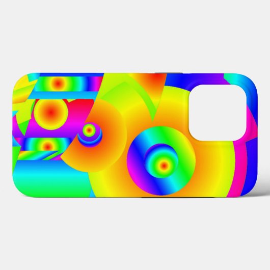 Abstracte zonnebloemen Case-Mate iPhone case (Achterkant (horizontaal))