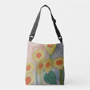 Abstracte zonnebloemen Crossbody Bag Crossbody Tas