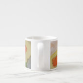 Abstracte zonnebloemen espresso kop (Achterkant)