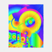 Abstracte zonnebloemen fleece deken (Voorkant)