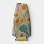 Abstracte zonnebloemen flesjeskoeler (Voorkant)