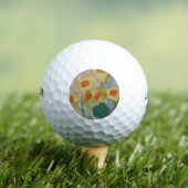 Abstracte zonnebloemen golfballen (Insitu Shirt)