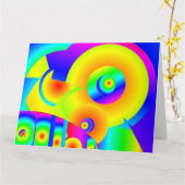 Abstracte zonnebloemen  kaart (Gele Bloem)