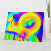 Abstracte zonnebloemen  kaart (Voorkant)