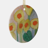 Abstracte zonnebloemen Keramisch Ornament (Rechts)