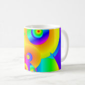 Abstracte zonnebloemen koffiemok (Voorkant rechts)