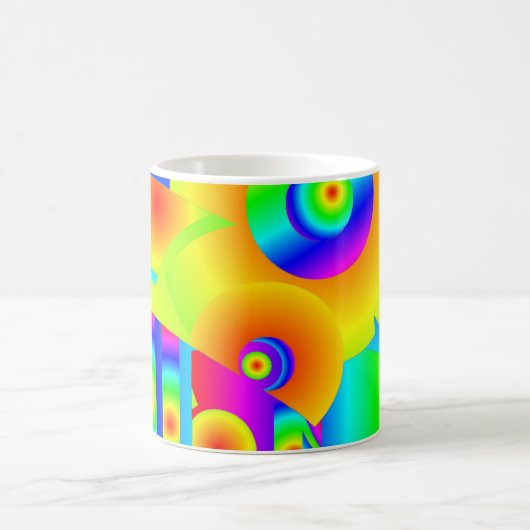 Abstracte zonnebloemen koffiemok (Center)