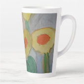 Abstracte zonnebloemen latte mok (Rechts)
