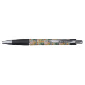 Abstracte zonnebloemen Pen (Achterkant)