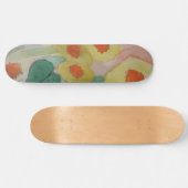 Abstracte zonnebloemen Skateboard (Horizontaal)