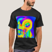 Abstracte zonnebloemen t-shirt (Voorkant)