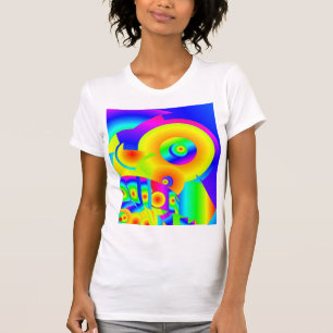 Abstracte zonnebloemen t-shirt