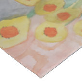 Abstracte zonnebloemen tafelkleed (Gekanteld)