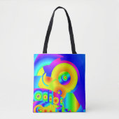 Abstracte zonnebloemen tote bag (Voorkant)