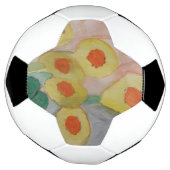 Abstracte zonnebloemen voetbal (Gedraaid)