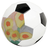 Abstracte zonnebloemen voetbal (Drie kwart)