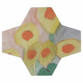 Abstracte zonnebloemen voetbal (Enkel)