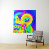 Abstracte zonnebloemen wandkleed (In situ)