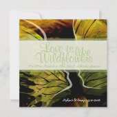 Abstracte zonnebloemen, Wilde bloemen Kaart (Voorkant)