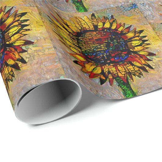 Abstracte zonnebloempitten Cadeaupapier (Rol Hoek)