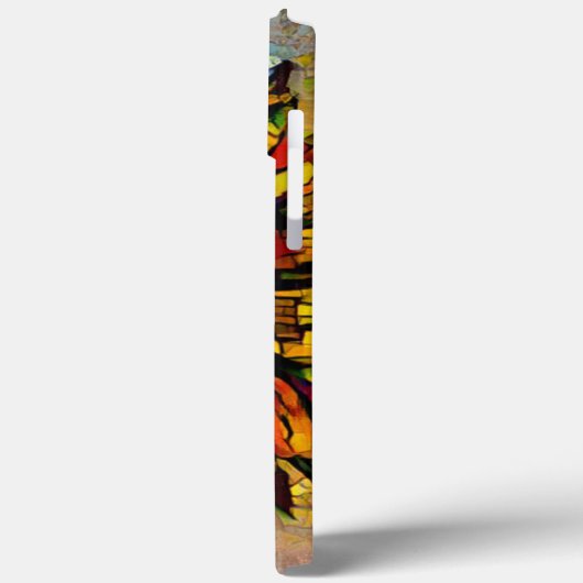 Abstracte zonnebloempitten Case-Mate iPhone Case (Achterkant / Links)