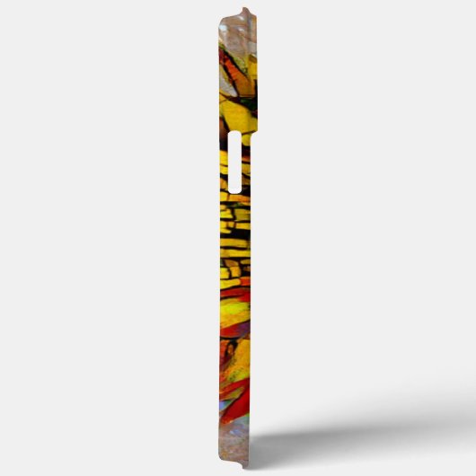 Abstracte zonnebloempitten Case-Mate iPhone Case (Achterkant / Rechts)