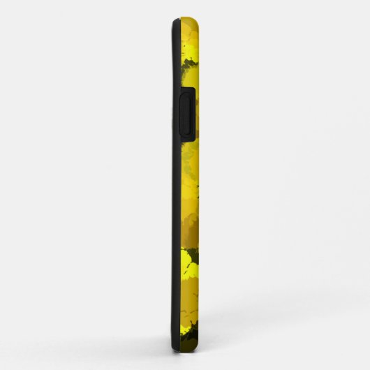 Abstracte zonnebloempitten in geelbruine cirkels Case-Mate iPhone case (Achterkant/rechts)