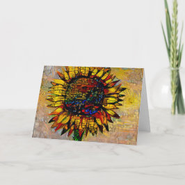 Abstracte zonnebloempitten Kaart