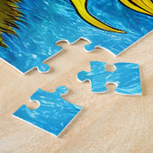 Abstracte zonnebloempitten legpuzzel (Zijkant)