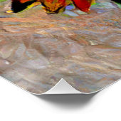 Abstracte zonnebloempitten Perfect Poster (Hoek)