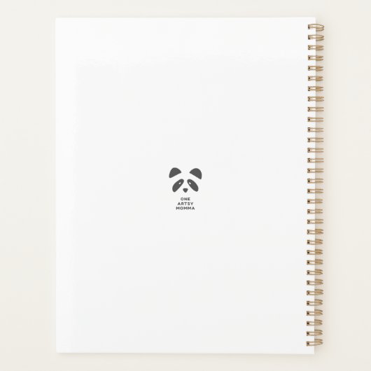 Abstracte zonnebloempitten Planner (Achterkant)