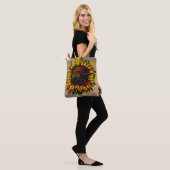 Abstracte zonnebloempitten Tote Bag (Op model)