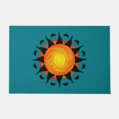 Abstracte zonneklep deurmat (Voorkant)