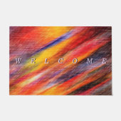 Abstracte zonnekleppen Doormat Deurmat (Voorkant)