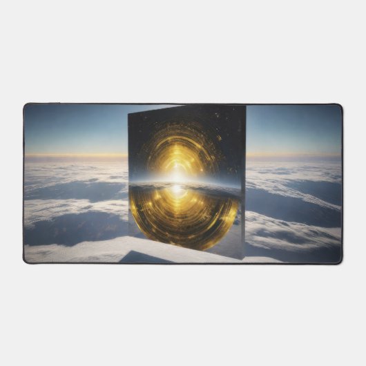 Abstracte zonnesteen bureaumat (Voorkant)