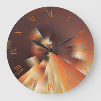 Abstracte zonnestralen grote klok