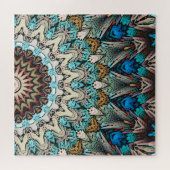 Abstracte zonnestralen legpuzzel (Horizontaal)