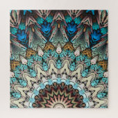 Abstracte zonnestralen legpuzzel (Verticaal)