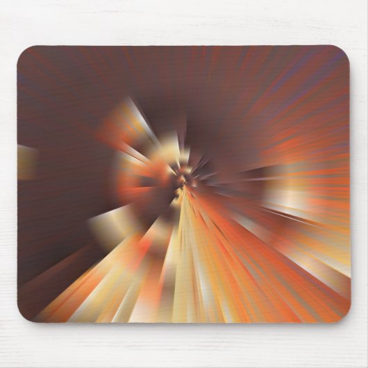 Abstracte zonnestralen muismat (Voorkant)