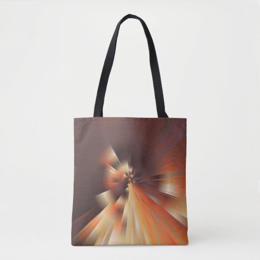 Abstracte zonnestralen tote bag (Voorkant)