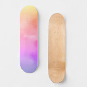 Abstracte zonnewolken persoonlijk skateboard (Voorkant)