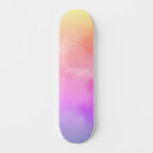 Abstracte zonnewolken persoonlijk skateboard (Voorkant)