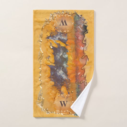 Abstracte Zonnezonsondergang 0612 Bad Handdoek (Handdoek)